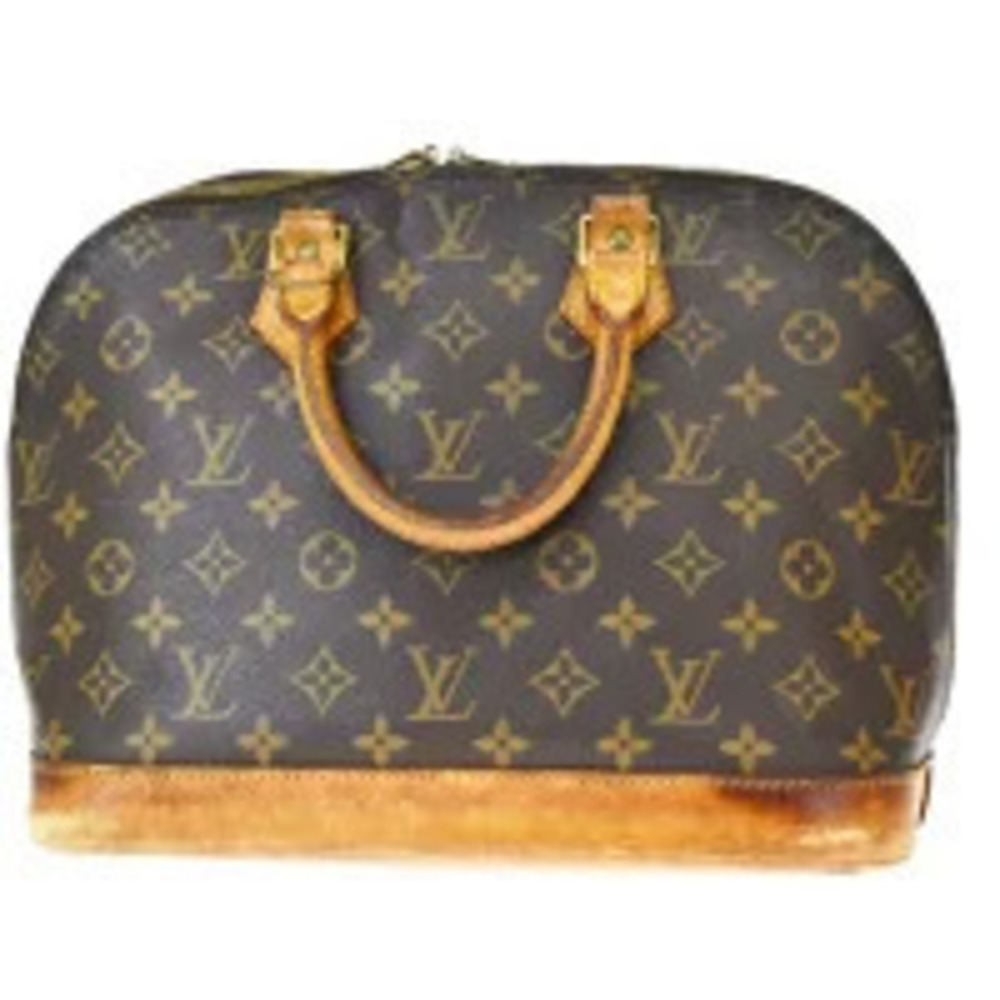 Louis Vuitton Handbag Alma Leather Monogram Brown